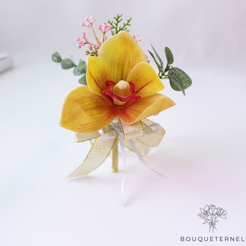 Boutonnière Orchidée Mariage | Bouqueternel