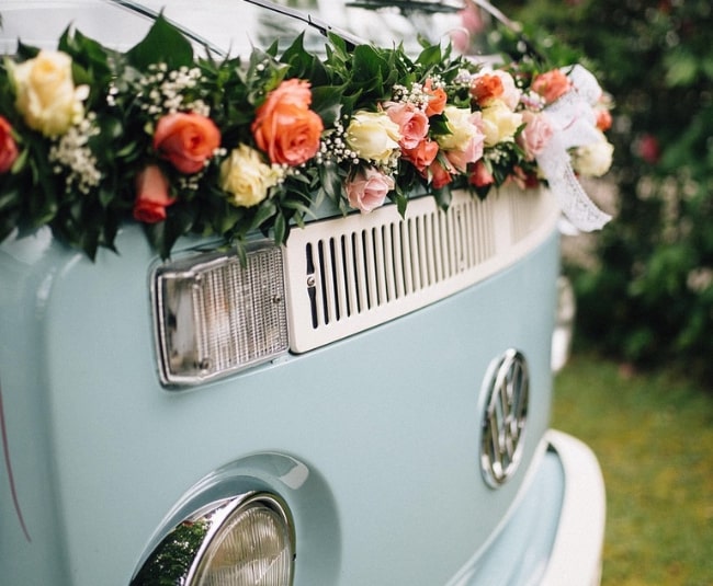 capot en fleur de la voiture de mariage vintage 5 decorations florales du capot de voiture de votre mariage bouqueternel