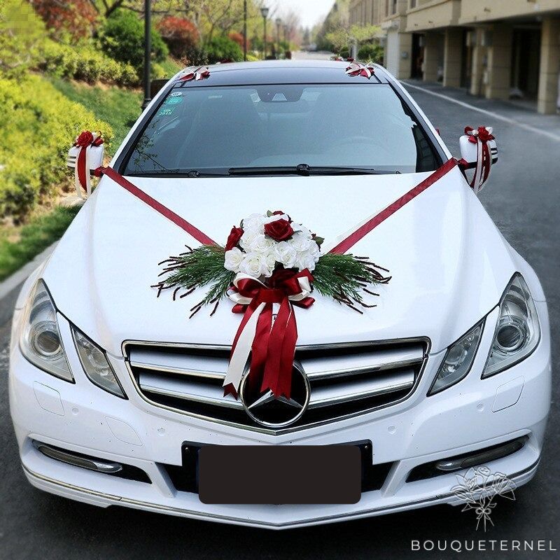 fleur voiture de mariage fleurs artificielles mariage fleur voiture mariage bouqueternel
