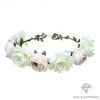 Couronne De Fleurs Blanches Cheveux | Fleurs Artificielles Mariage | Couronne de Fleurs | Bouqueternel