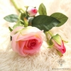 Fausse Fleur Rose Pâle | Fleur Artificielle | Rose Artificielle | Bouqueternel