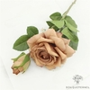 Rose En Soie Marron | Fleur Artificielle | Rose Artificielle | Bouqueternel
