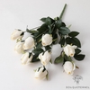 Bouquet Rose Blanche Artificielle | Fleur Artificielle | Rose Artificielle | Bouqueternel