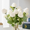 Bouquet Artificiel Rose Blanche | Fleur Artificielle | Rose Artificielle | Bouqueternel