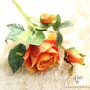 Rose Artificielle Orange | Fleur Artificielle | Rose Artificielle | Bouqueternel