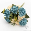 Décoration Table Ronde pour Mariage Bleue | Fleurs Artificielles | Hortensias Artificiels | Bouqueternel