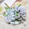 Centre de Table Mariage Bohème Bleu | Fleurs Artificielles | Hortensias Artificiels | Bouqueternel
