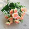 Composition Florale Centre de Table Pas Cher Rose Pâle | Fleurs Artificielles | Renoncules Artificielles | Bouqueternel