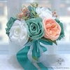 Bouquet Mariée Artificiel Turquoise | Fleurs Artificielles | Renoncules Artificielles | Bouqueternel
