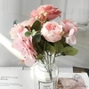 Décoration Table Ronde Mariage Roses Pâles  | Bouquet Artificiel | Roses Artificielles | Bouqueternel