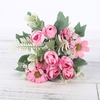 Bouquet de Pivoine Artificielle Fleur Artificielle pour Voiture Mariage Rose Bouqueternel