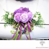 Bouquet de fleurs Voiture Mariage Ventouse Violettes | Bouquet Artificiel | Pivoines Artificielles | Bouqueternel