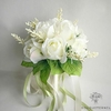 Bouquet Mariage Simple Blanches | Bouquet Artificiel | Pivoines Artificielles | Bouqueternel