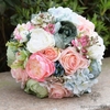 Bouquet Rond Mariage Roses | Bouquet Artificiel | Pivoines Artificielles | Bouqueternel