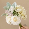 Bouquet Mariage Champêtre Centre De Table Blanches | Bouquet Artificiel | Pivoines Artificielles | Bouqueternel