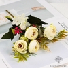 Petite Composition Florale Pour Centre De Table Blanches | Bouquet Artificiel | Pivoines Artificielles | Bouqueternel