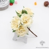 Petite Déco Florale De Table Crèmes Pâles | Bouquet Artificiel | Pivoines Artificielles | Bouqueternel