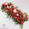 Centre De Table Mariage Fleurs Rouge Et Blanc | Bouquet Artificiel | Pivoines Artificielles | Bouqueternel