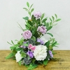 Décoration Table Ronde Mariage Champêtre Violettes | Bouquet Artificiel | Pivoines Artificielles | Bouqueternel