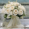 Fausse Fleur Mariage Blanches | Fleurs Artificielles Mariage | Bouquet de Mariée | Bouqueternel