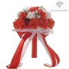 Fleurs Bouquet Mariée Rouges | Fleurs Artificielles Mariage | Bouquet de Mariée | Bouqueternel