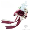 Déco Chaise Mariage Rouge | Fleurs Artificielles Mariage | Déco Chaise Mariage | Bouqueternel
