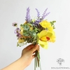 Décoration Chaises Fleuries Mariage Jaune | Fleurs Artificielles Mariage | Déco Chaise Mariage | Bouqueternel
