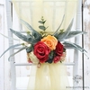 Décoration Mariage Chaise Rouge | Fleurs Artificielles Mariage | Déco Chaise Mariage | Bouqueternel