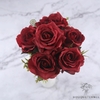 Roses Artificielles Rosa Indica Rouge | Bouquet Artificiel | Bouqueternel
