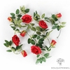 Guirlande De Fleurs Pour Voiture Mariage rouge | Fleurs Artificielles Mariage | Fleur Voiture Mariage | Bouqueternel
