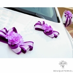 Bouquet avec Ventouse Mariage Violet | Bouquet Artificiel | Pivoines Artificielles | Bouqueternel
