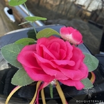 Fleur Voiture Mariage Champêtre Rose | Bouquet Artificiel | Pivoines Artificielles | Bouqueternel
