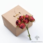 Petite Décoration Florale De Table Rouges | Bouquet Artificiel | Pivoines Artificielles | Bouqueternel