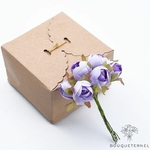 Petite Décoration Florale De Table Violettes Pâles | Bouquet Artificiel | Pivoines Artificielles | Bouqueternel
