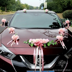 Kit décoration de voiture mariage noir