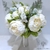 Bouquet Mariée Pivoine Champêtre Blanches | Fleurs Artificielles | Pivoines Artificielles | Bouqueternel