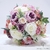 Bouquet De Fleurs Rond Mariage Violettes | Bouquet Artificiel | Pivoines Artificielles | Bouqueternel