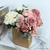 Petite Composition Florale Pour votre Table | Bouquet Artificiel | Pivoines Artificielles | Bouqueternel