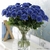 Déco Table Bleu Marine | Bouquet Artificiel | Roses Artificielles | Bouqueternel