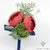 Boutonnière De Mariage Pour Homme rouge et bleue | Fleurs Artificielles Mariage | Boutonnières de Mariage | Bouqueternel