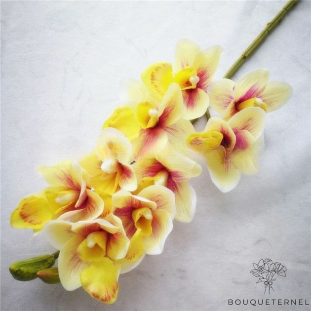 Orchidées artificielles déco fleur artificielle orchidée  rose 71cm-08312