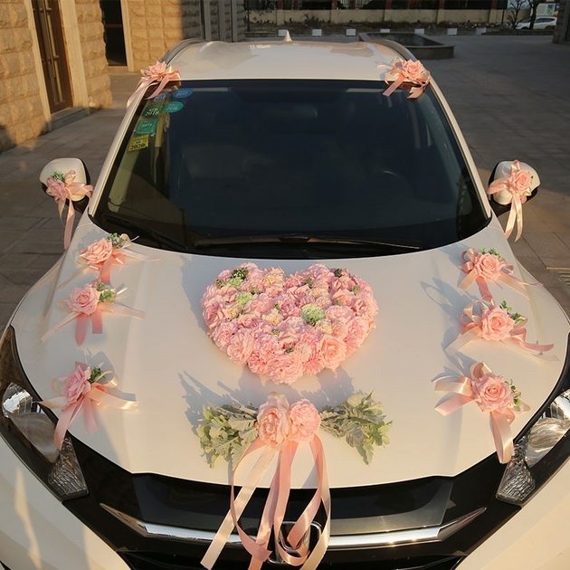 Kit décoration mariage pour voiture complet tout en un