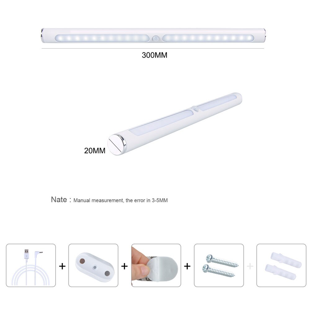 Réglette aimantée led 6w rechargeable - aluminium 340mm 169178 - Conforama