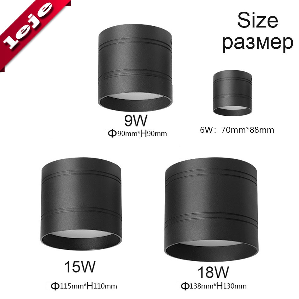 Plafonnier-LED-carr-d-intensit-r-glable-down-light-18-W-15-W-9-W-5