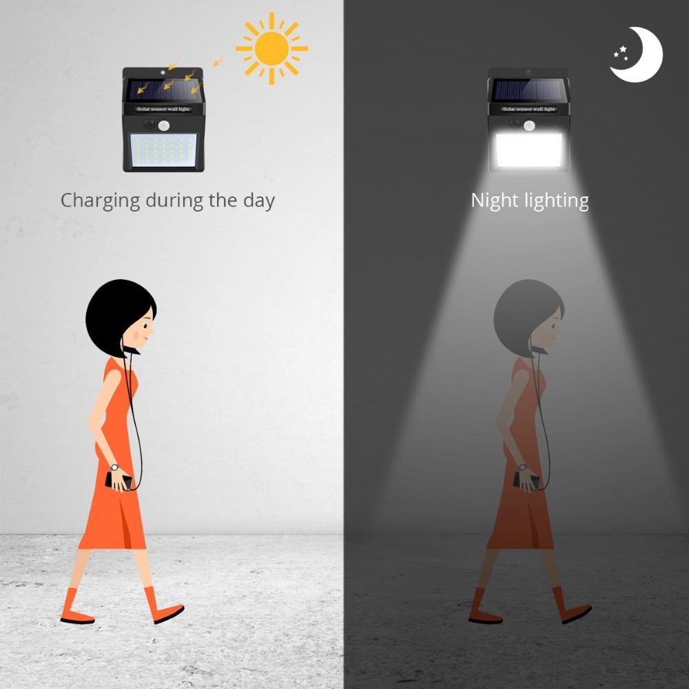 Sans-fil-PIR-capteur-de-mouvement-veilleuse-LED-lampe-nergie-solaire-Rechargeable-tanche-ext-rieur-cour