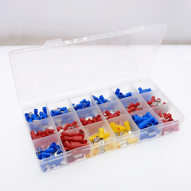 Livraison-gratuite-330-pi-ces-assortiment-complet-isol-fourche-u-type-Set-terminaux-connecteurs-assortiment-Kit