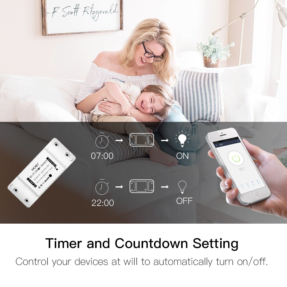Bricolage-WiFi-interrupteur-de-lumi-re-intelligente-universel-disjoncteur-minuterie-vie-intelligente-APP-t-l-commande