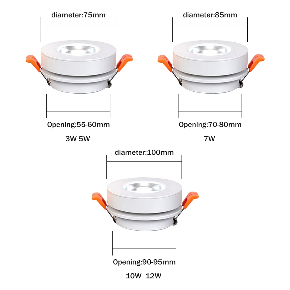 3-W-5-W-7-W-12-W-LED-mince-int-gr-plafonnier-pliable-et-360