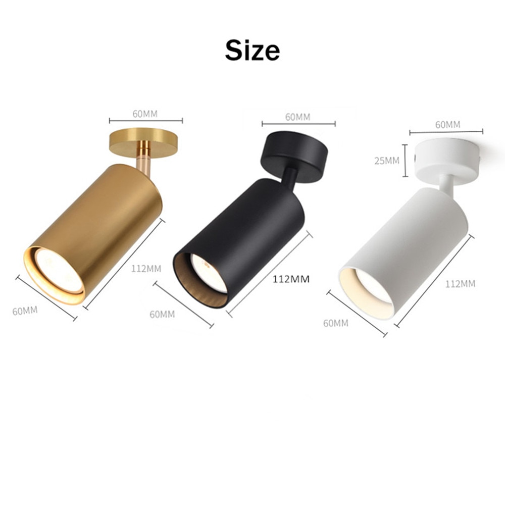 LED-Surface-Mont-Plafonnier-avec-5W-GU10-LED-Ampoule-Rempla-able-Spot-plafonnier-Salon-Int-rieur