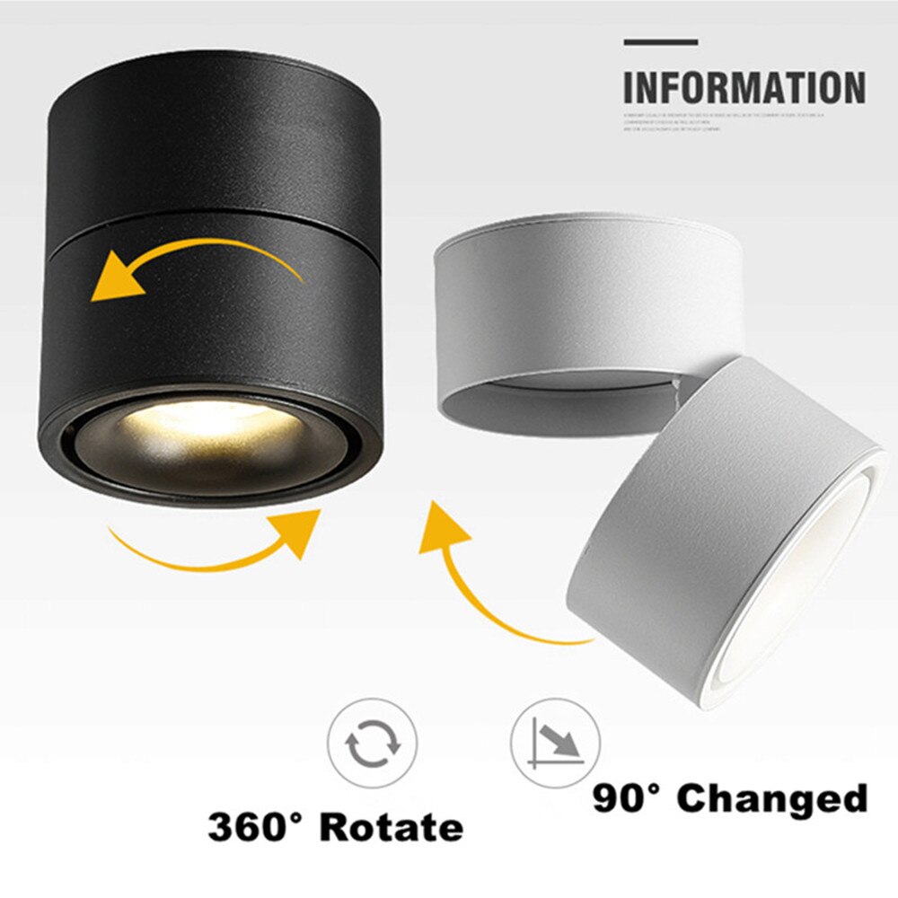 Downlight-de-plafond-mont-par-Surface-de-LED-r-glable-360-degr-s-de-lumi-re